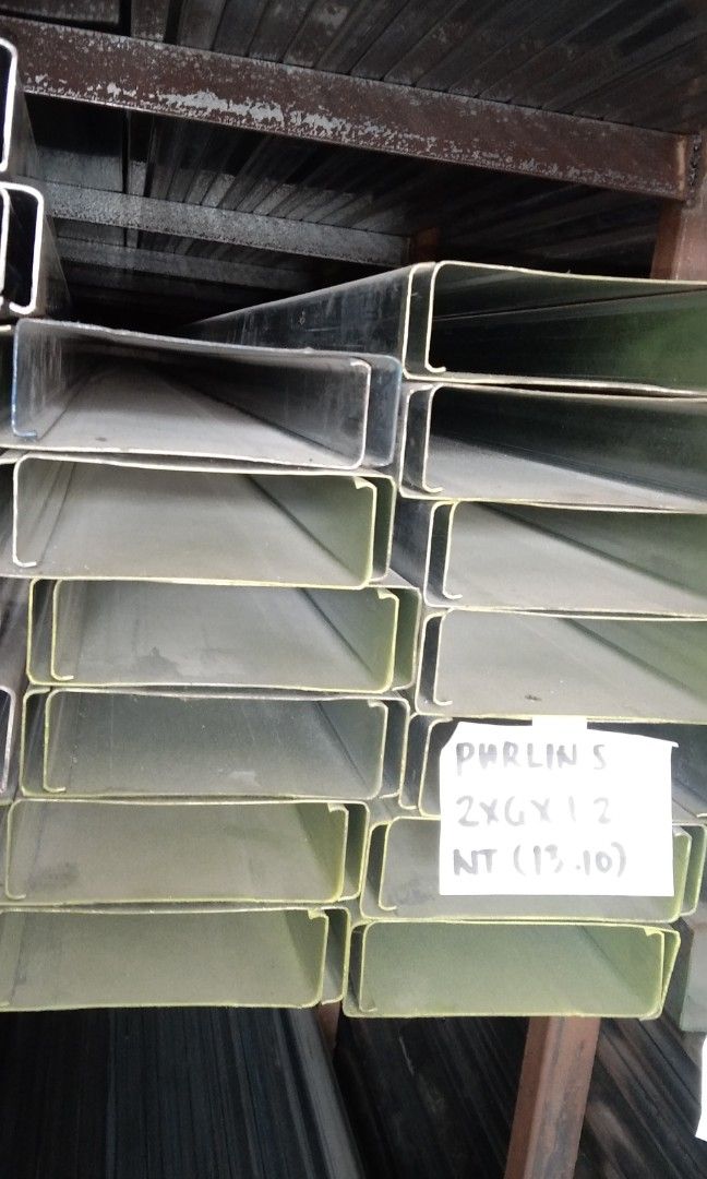 On sale GI C-PURLINS (Category: Construction & Building Materials) located in Valenzuela. Submitted by elizabeth.nietes (Listing ID 1330927335, Image 1). Description: rekta planta rekta manufacturer rekta supplier - pickup - deliver pls call : 0961 545 0901 ( KC ).