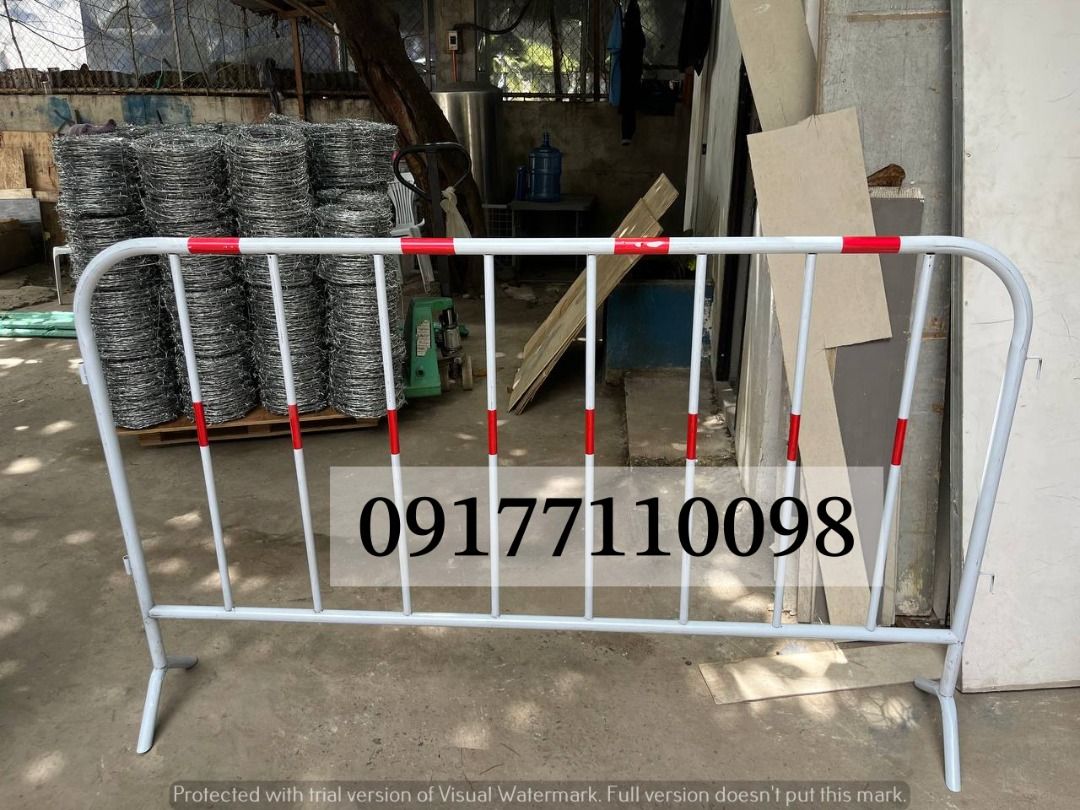 Portable Metal Fence Carrier (Category: Construction & Building Materials) located in Manila. Submitted by joeyroque09 (Listing ID 1330951452, Image 2). Description: Item: Iron Horse Fence Specs: Iron coated/white/red Size: 1 x 1.5m price: 475 Item: Iron Horse Fence Specs: Iron coated/black/yellow Size: 1.2 x 2m price: 625 .