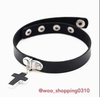 現貨♦️PU皮十字架choker頸縺/頸帶♦️情趣內衣配件/萬聖節/化粧舞會64217367991554110