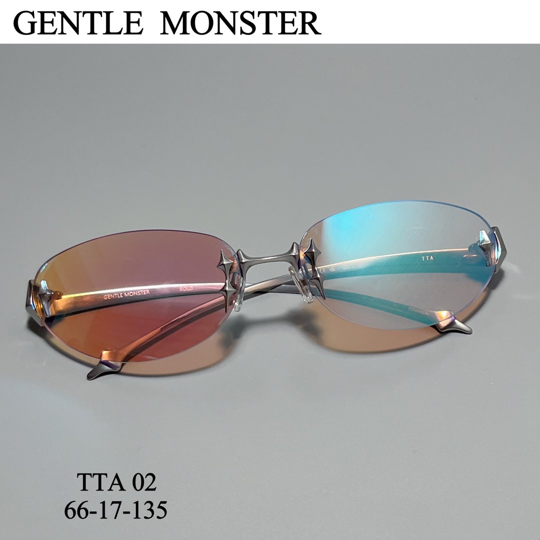 (Ready Stock) Gentle Monster [ Tta 02 ] Metal Oval Sunglasses in Silver  66-17-135