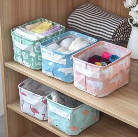 Small fabric box bin (Category: Storage Boxes & Baskets) located in Mandaluyong City. Submitted by shopmla (Listing ID 1330994074, Image 2). Description: Small fabric box bin Php 80.00 SF applies gcash bpi family.