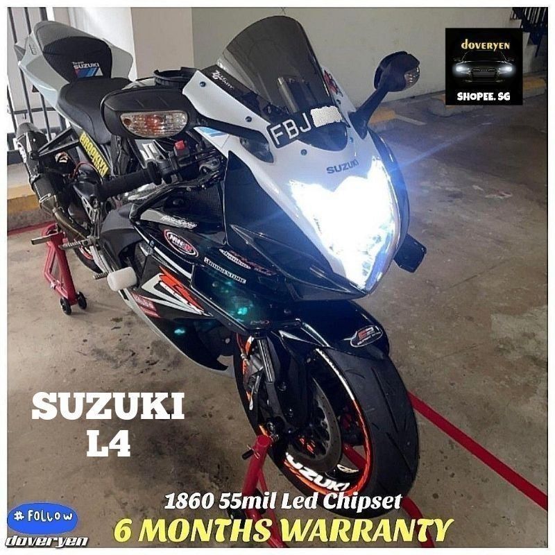Suzuki GSXR L4 Gsxr 600 L3 H7 H9 6500k White LED Headlight Bulb 1x Low Beam 1X High Beam Guaranteed Ultra Bright Satisfaction 6 Months Warranty Motorcycles Motorcycle Accessories on Carousell