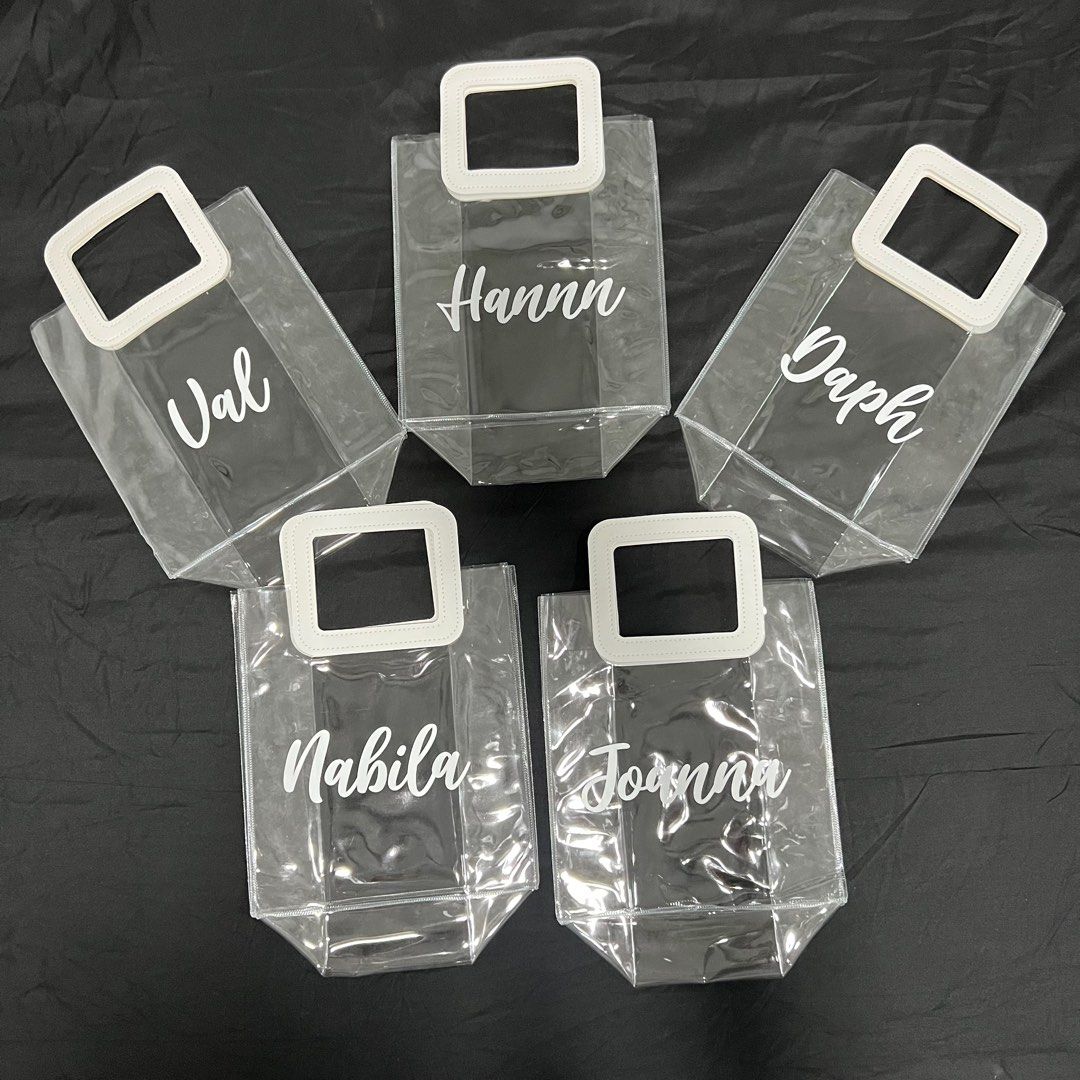 Transparent Gift Bag Customise Name or Logo Corporate company