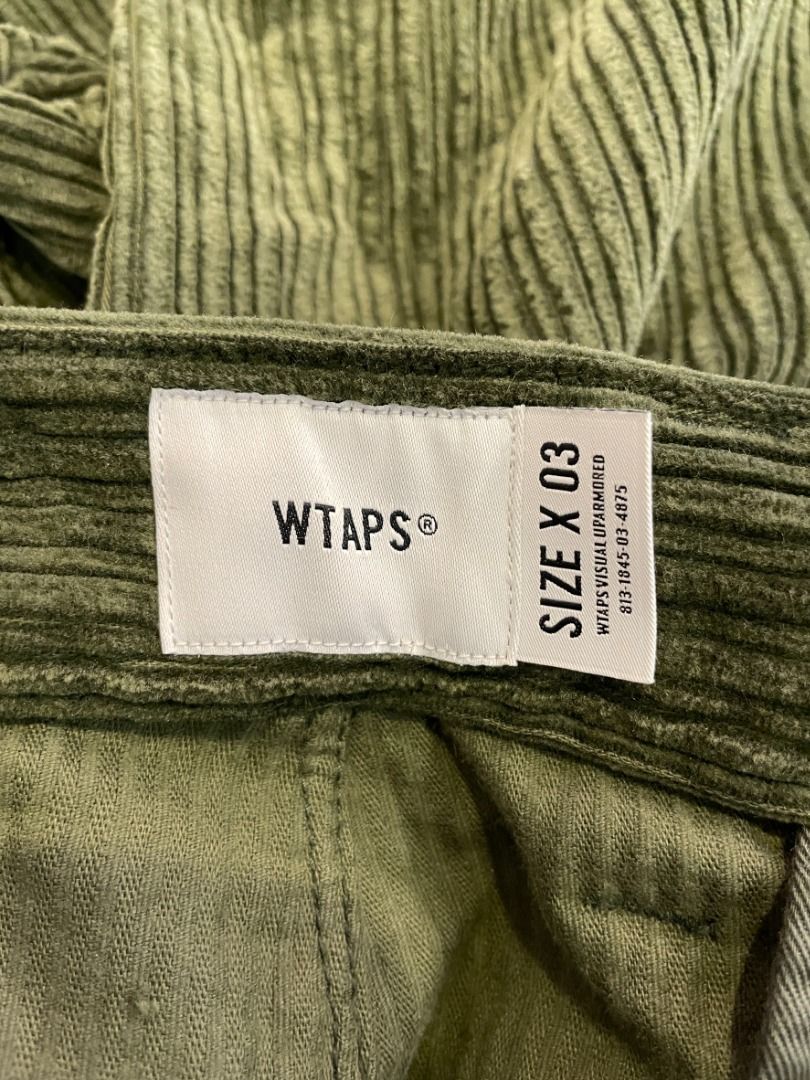 UNIQUE｜全新現貨 WTAPS D212TQDT-PTM02 TUCK 02 TROUSERS COTTON CORDUROY OD軍綠 燈心絨褲  (售出)