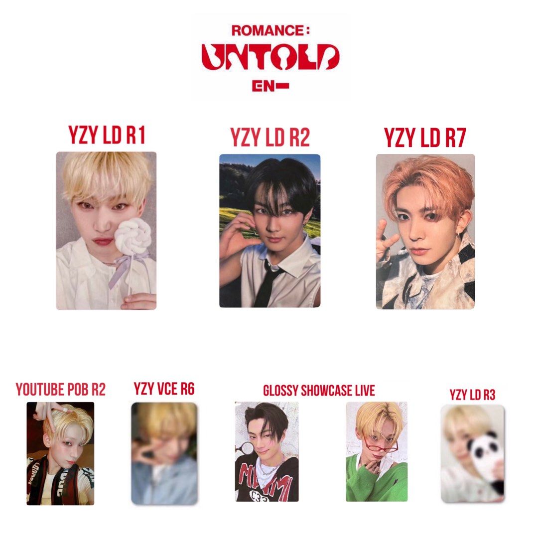 sold] wts enhypen romance: untold ru assorted jungwon sunoo Jay