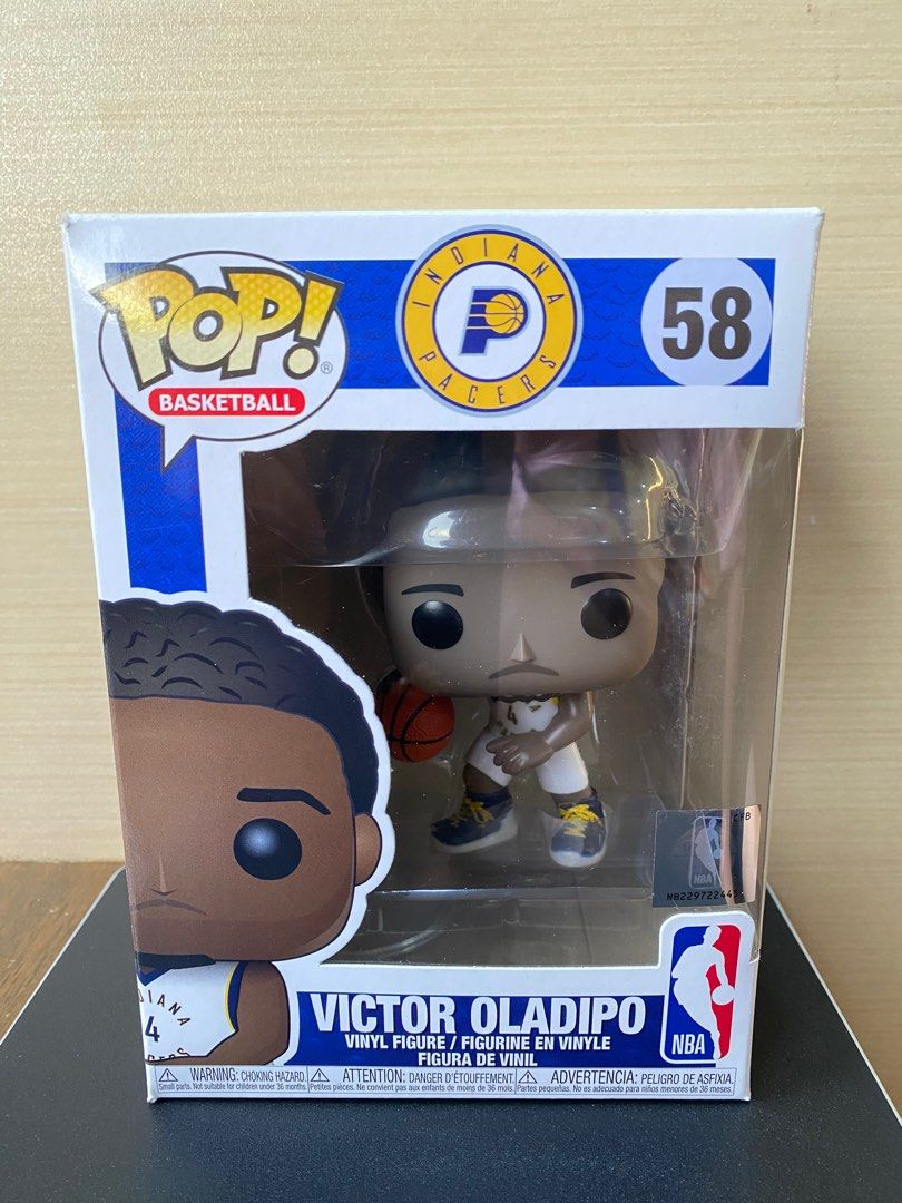 Victor Oladipo Funko POP! (Category: Figurines & Statues) located in Quezon City. Submitted by d.c0__ (Listing ID 1330945484, Image 1). Description: NBA Indiana Pacers: Victor Oladipo #58 Condition: 8/10 Free Protector and Sorter Box PM for pics MoP: GCash Shipping: Lalamove/Grab (buyer’s expense) Item Location: QC Banawe Area.