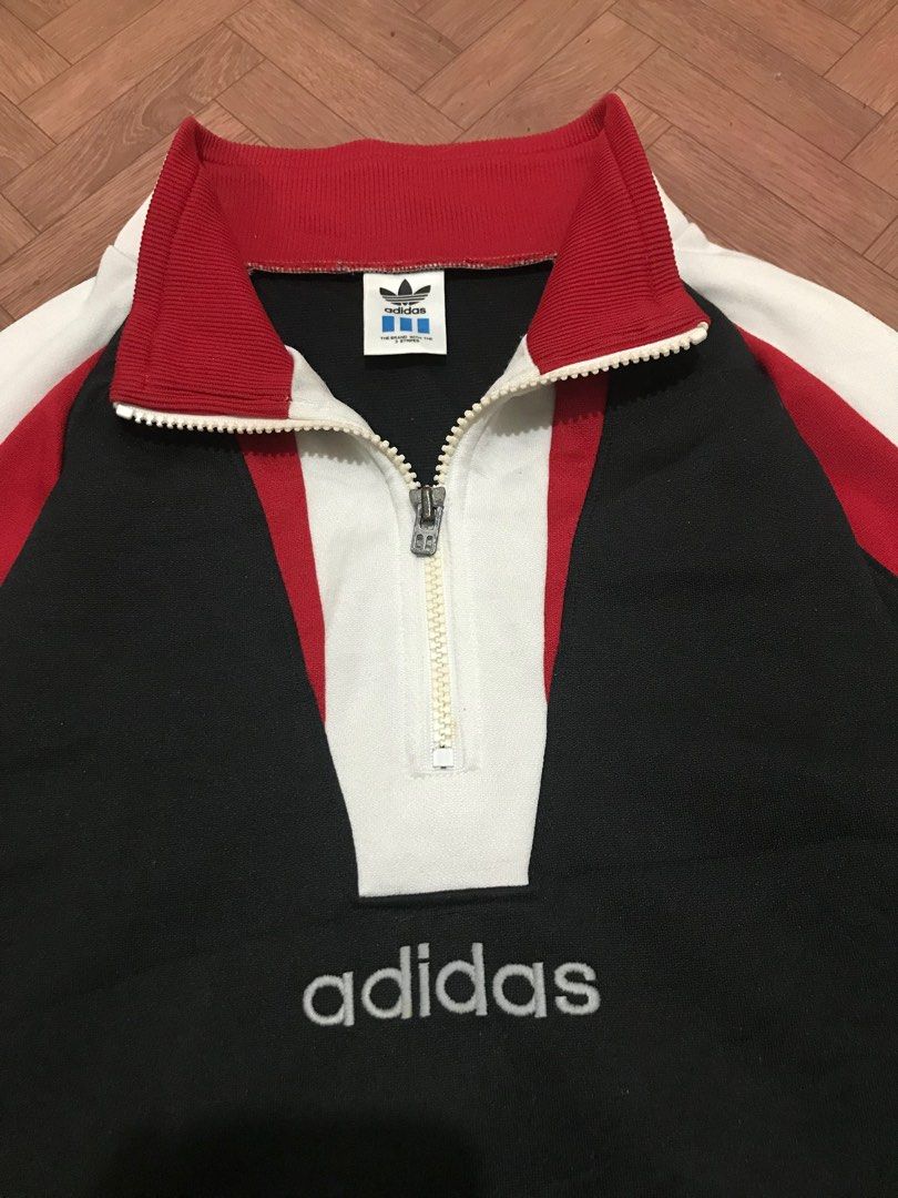 Vintage Adidas Tri tone Track Jacket Men s Fashion Coats Jackets and Outerwear on Carousell