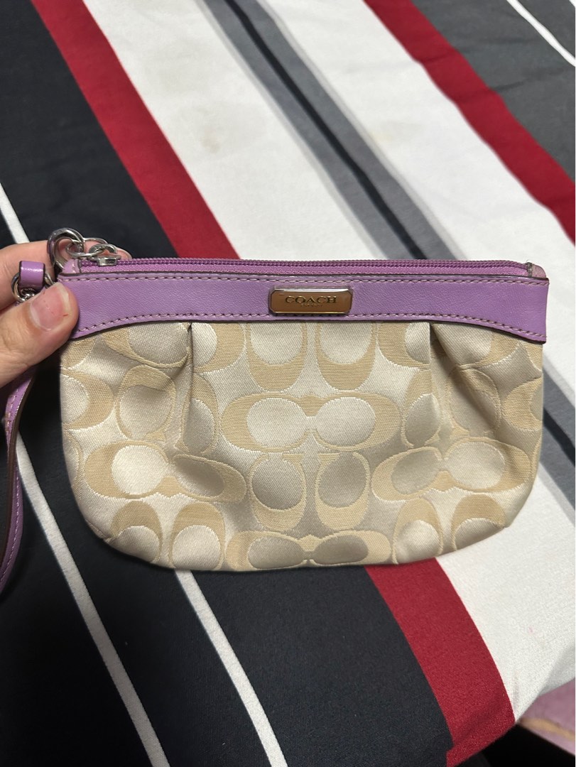 Vintage coach wristlet top