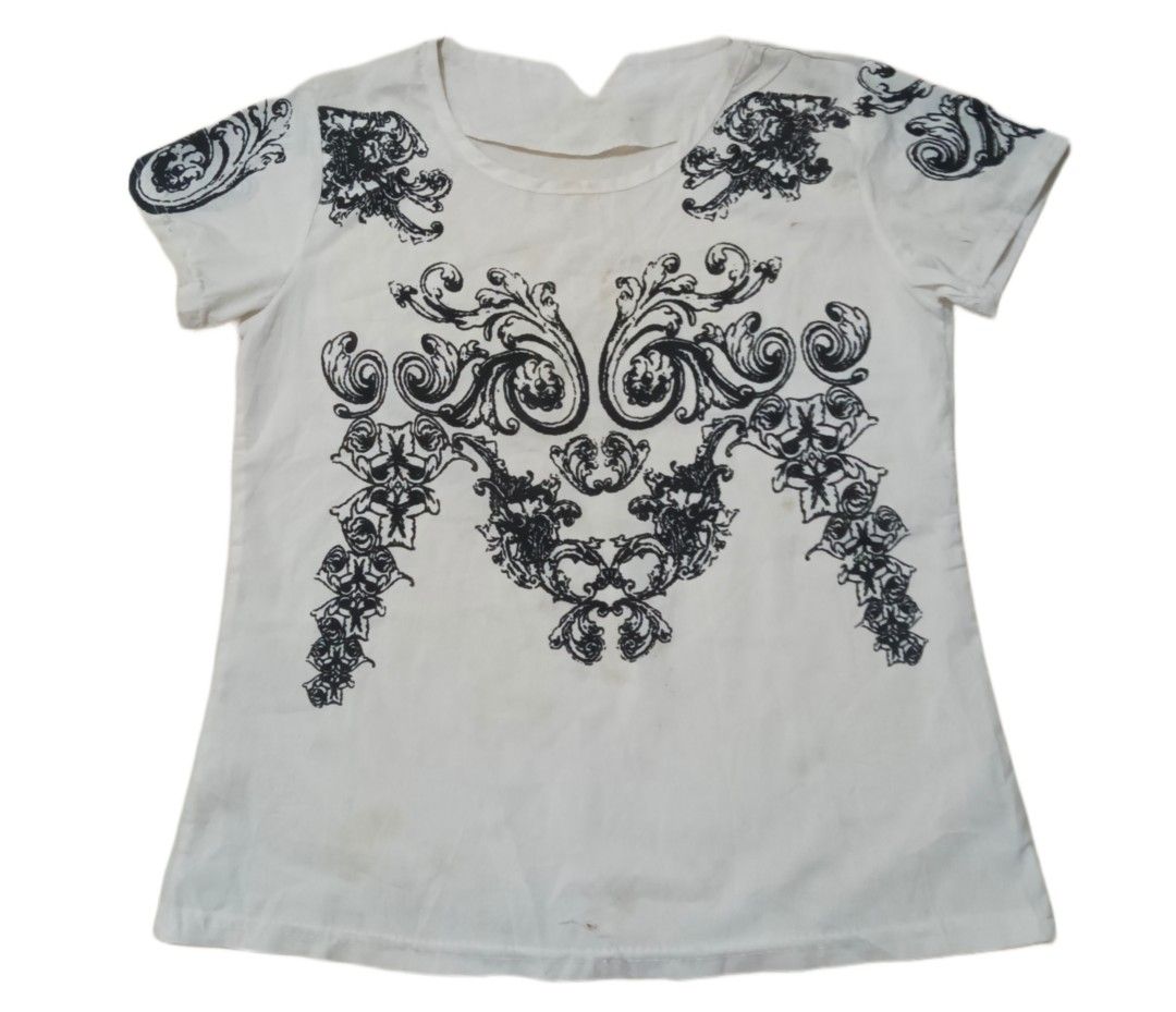 White Grunge Sk8 Archive Affliction Vibes Shirt Womens, Women's Fashion,  Tops, Shirts on Carousell