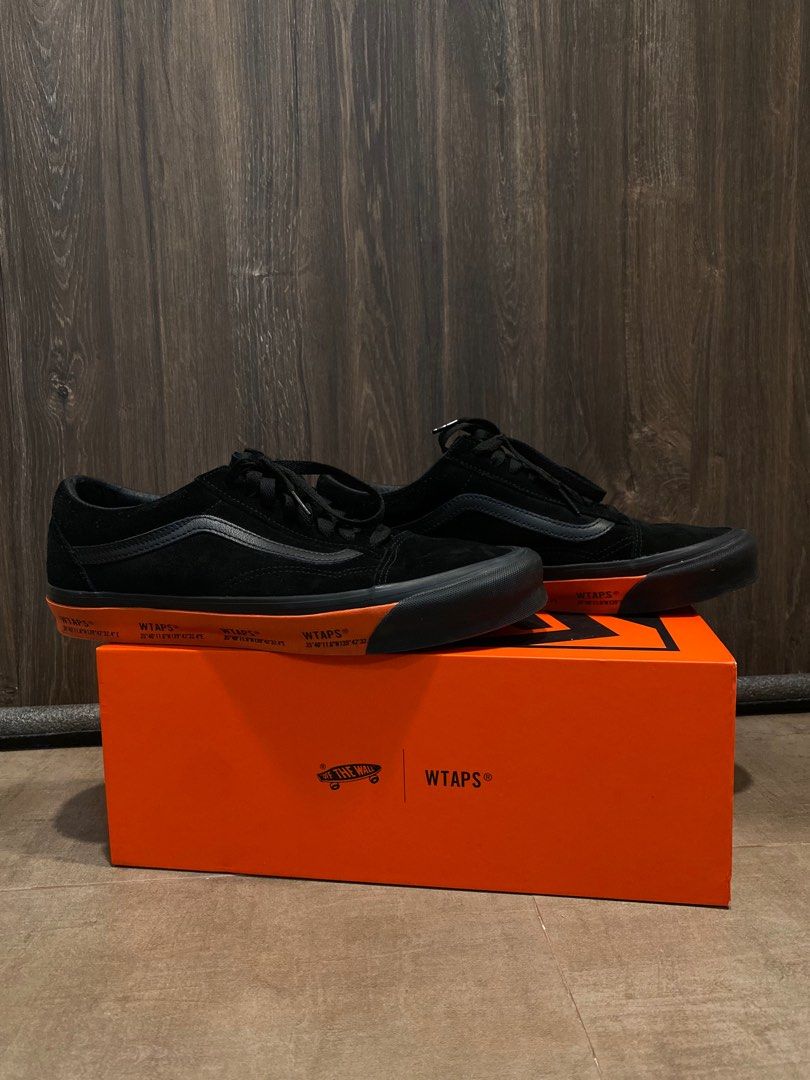 Wtaps x Vans old skool US11 black/Orange, Men's Fashion, Footwear