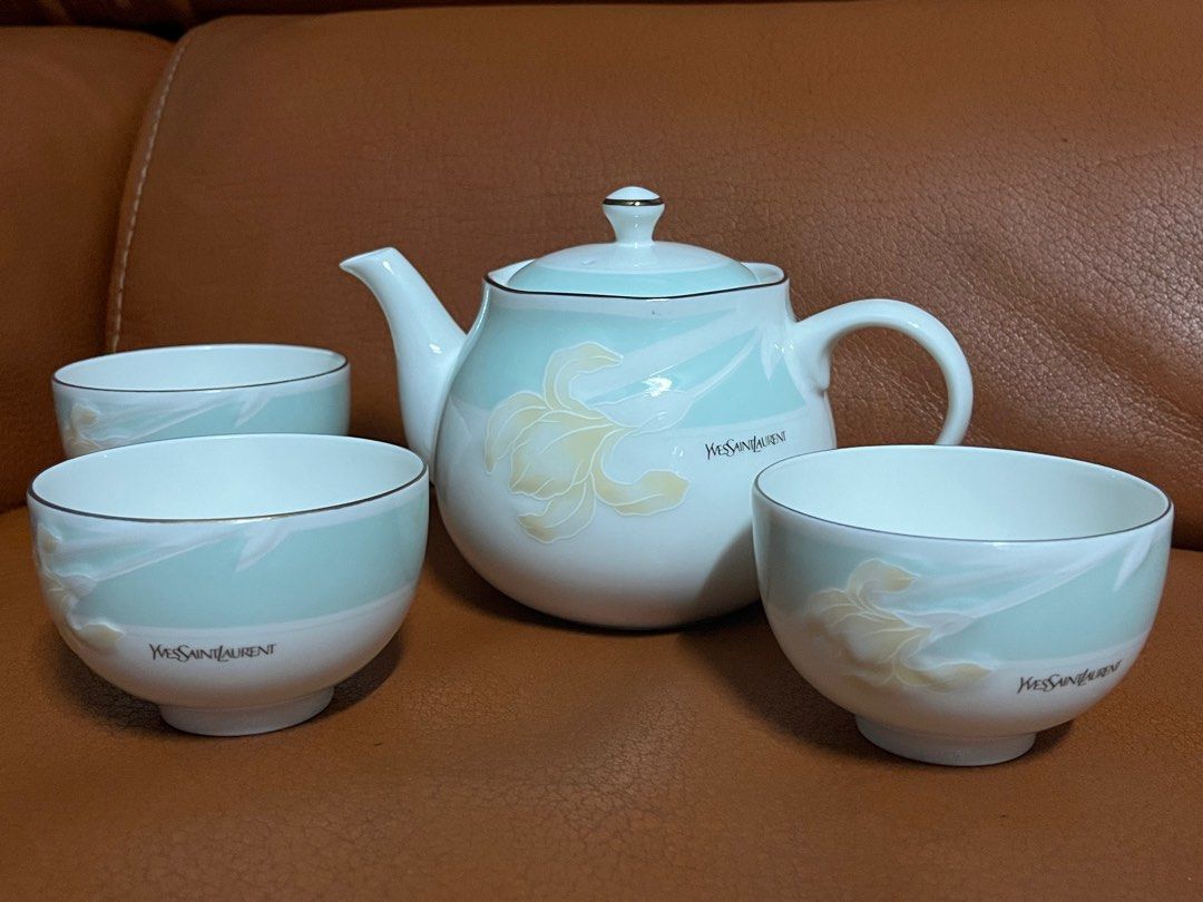 YSL teacup and cups (Category: Coffee & Tea Tableware) located in Guagua. Submitted by goodbuysathome (Listing ID 1330995498, Image 1). Description: Ysl teacup 3 cups Add sf 65 GCash payment lp posted.