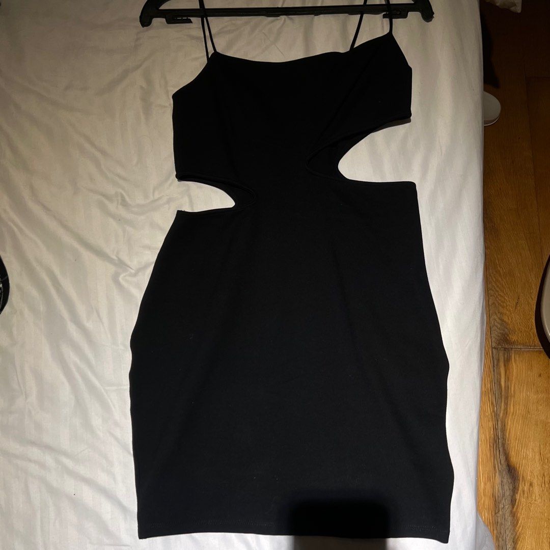 Topshop black cut out dress outlet