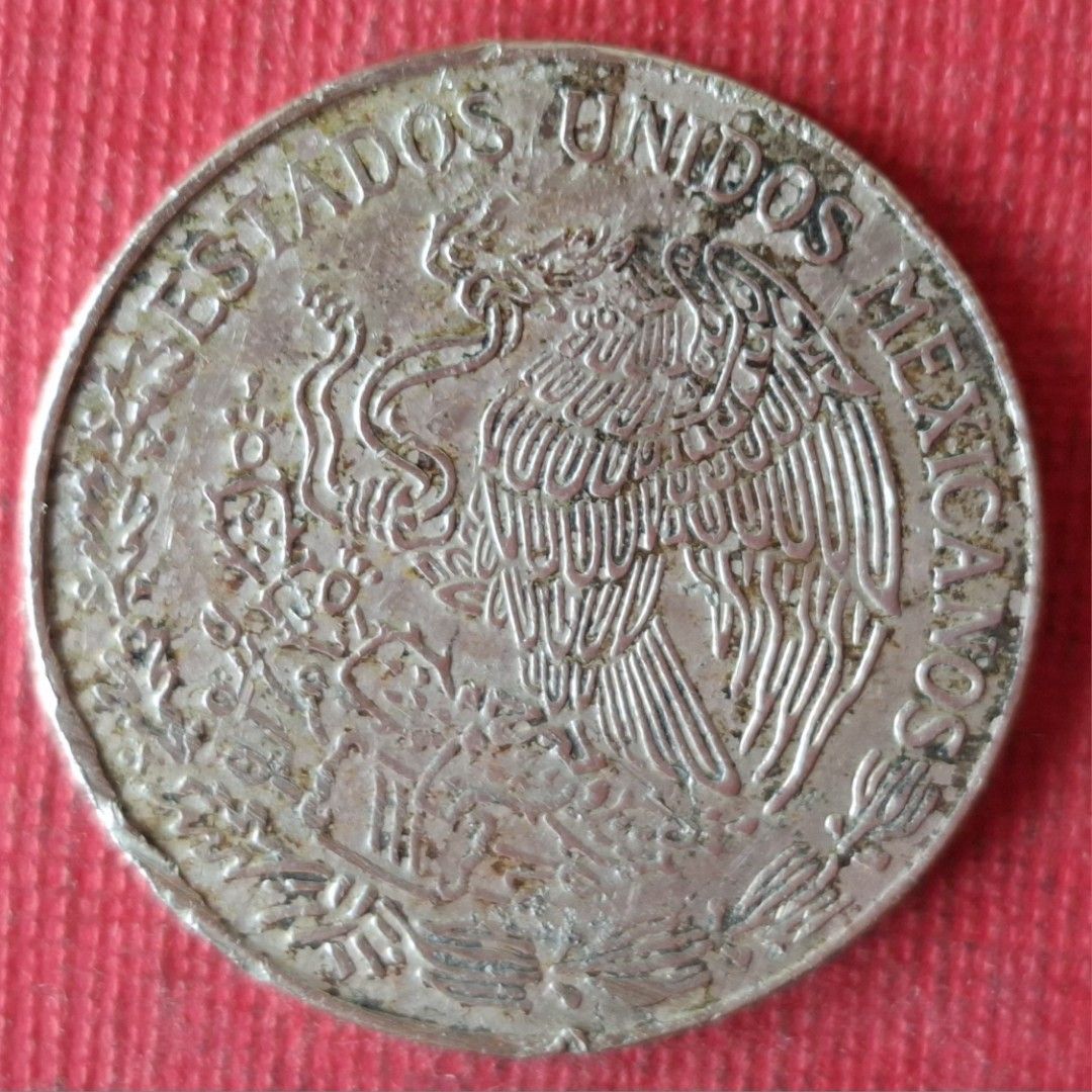 古幣／9大型〔墨西哥〕1976年1披索錢幣乙枚（保真，品相如圖）。, 書籍、休閒與玩具, 收藏、紀念品, 錢幣、紙鈔在旋轉拍賣