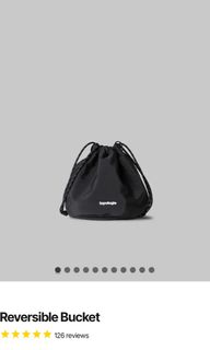 Genuine Topologie Reversible Bucket Bag, with e-receipt, not brand new, black64201643534593110
