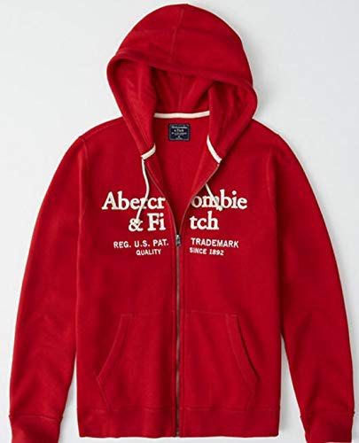 Red abercrombie hoodie top