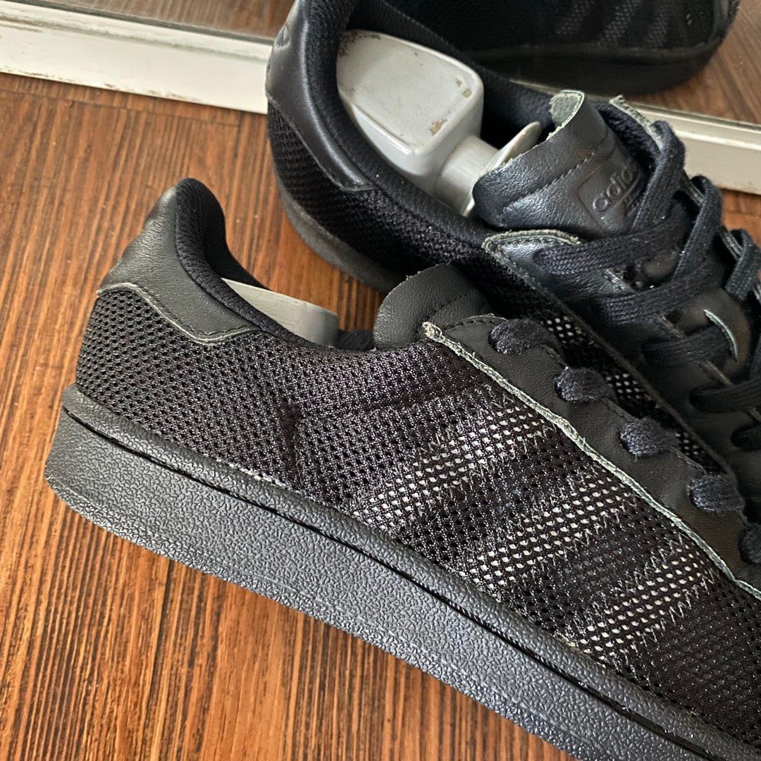 Adidas Superstar mesh triple black reflective casual original