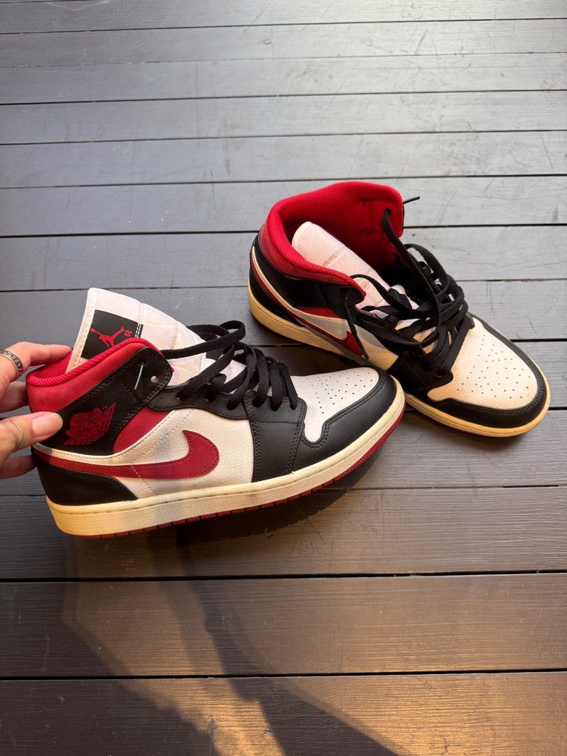 Air Jordan 1 Mid PS Black Gym Red