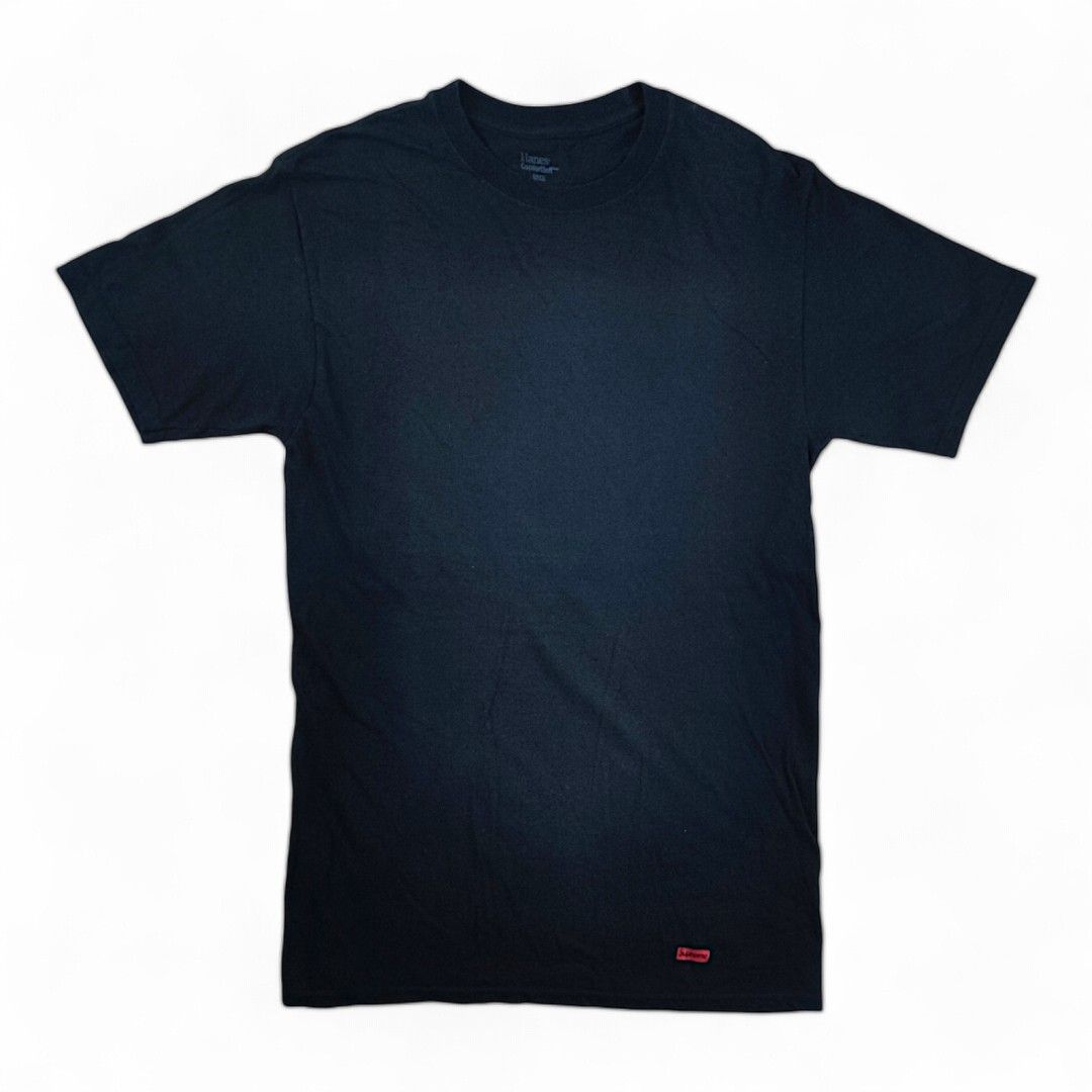 Authentic SUPREME X HANES Comfortsoft Black Shirt Sz S