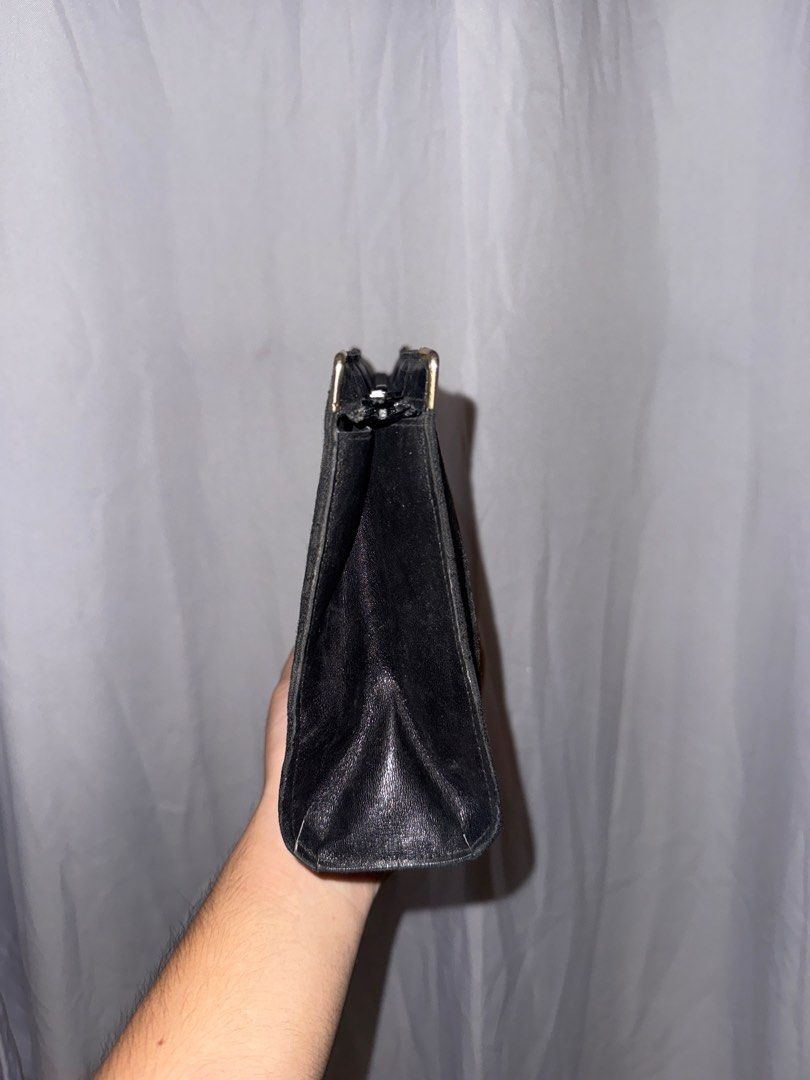 BALENCIAGA Clutch (Vintage) (Category: Clutches) located in Quezon City. Submitted by teoclosetclear (Listing ID 1331150603, Image 3). Description: Vintage Balenciaga Monogram Clutch/Cosmetic Bag in Black Canvas with Lambskin Interior and Antique Gold Hardware Still in good condition. Unnoticable signs of wear. No issues at all! RFS: Need funds asap Still negotiable so let me know if you’re interested! .