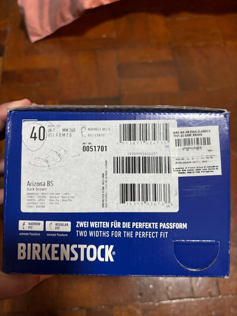 Birkenstock Arizona Dark Brown (Category: Slippers and slides) located in Marikina City. Submitted by chescatadeo (Listing ID 1331219348, Image 2). Description: AUTHENTIC 100% Bought from shoe salon for 6,990 pesos No crease and scratches Foot marks are the only sign of usage Used 2x RFS: Want to buy a different color. .