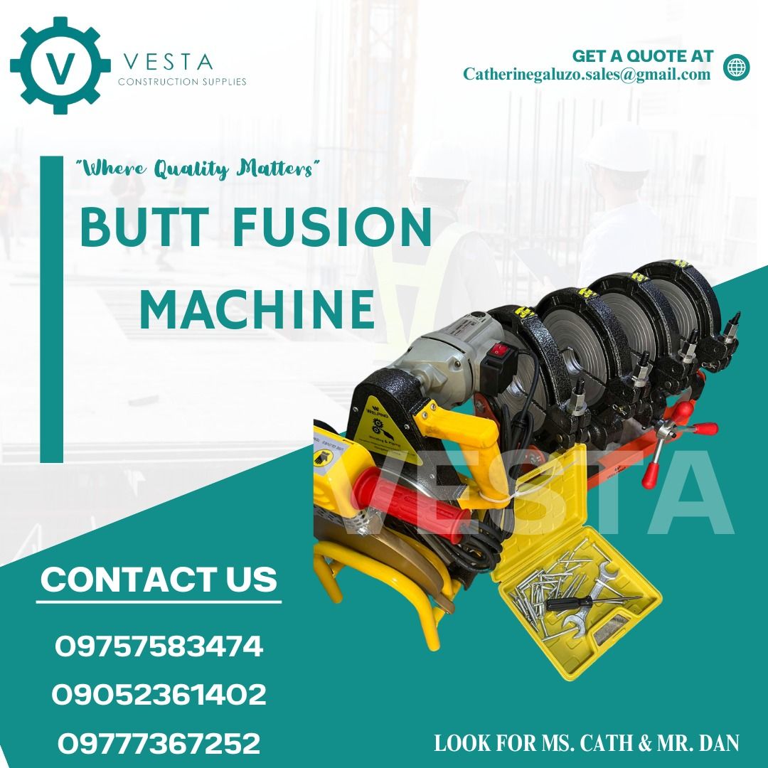BUTT FUSION MACHINE (Category: Construction Tools & Equipment) located in Manila. Submitted by cathvesta_sales (Listing ID 1331105662, Image 1). Description: .