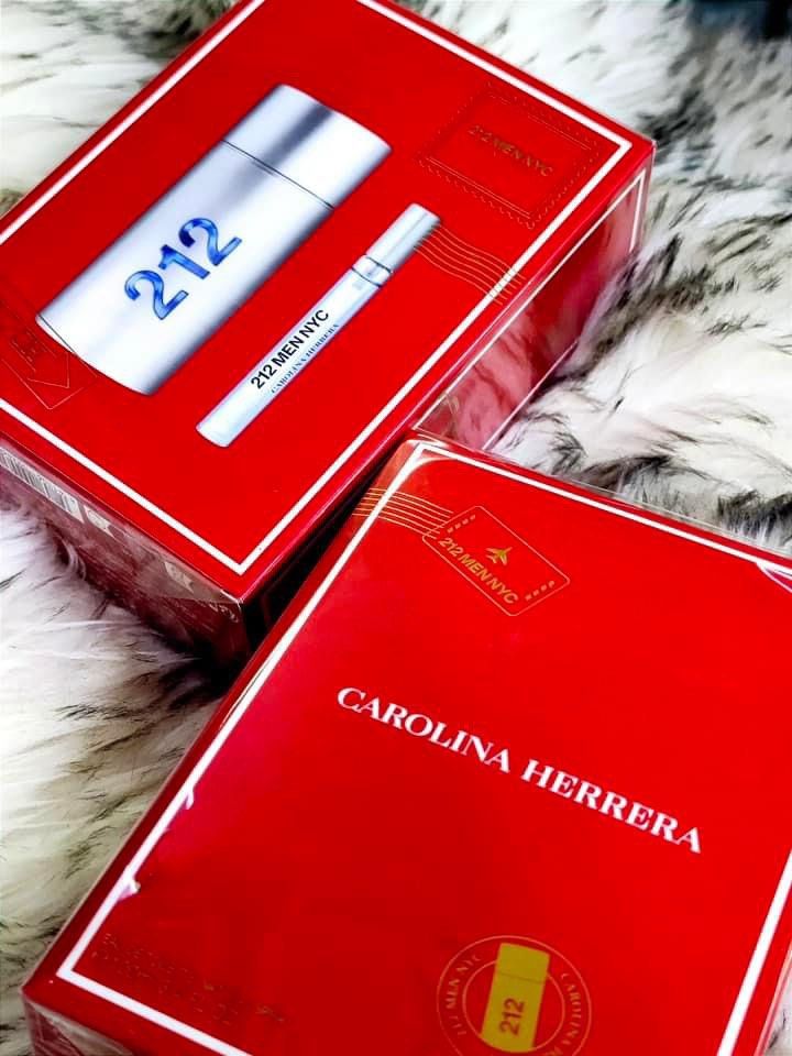 Carolina herrera 212 men set (Category: Fragrance & Deodorants) located in Taguig. Submitted by angelscollection25 (Listing ID 1331107096, Image 1). Description: .