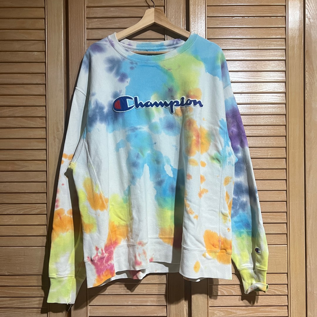 Champion tie dye jumper on sale
