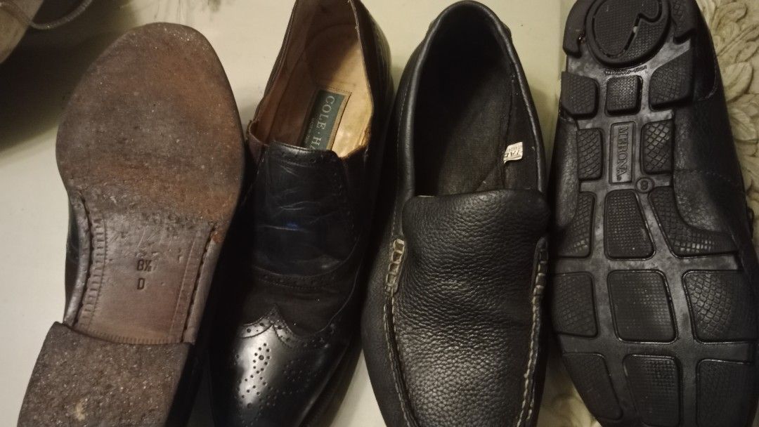 Colehann leather Merona sheep skin loafers