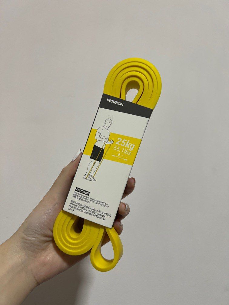 Decathlon 25kg Resistance Band Sports Equipment Exercise Fitness Toning Stretching Accessories on Carousell