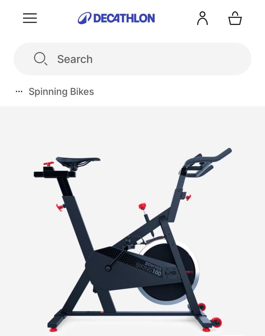 Decathlon Domyos Biking 100 Spin Bike Sports Equipment Exercise Fitness Cardio Fitness Machines on Carousell