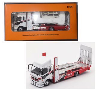 GCD 1/64 Scale 2017 Mitsubishi Fuso Fighter Double Deck Tow Truck WORLD CHAMPION Die-cast Car 4231