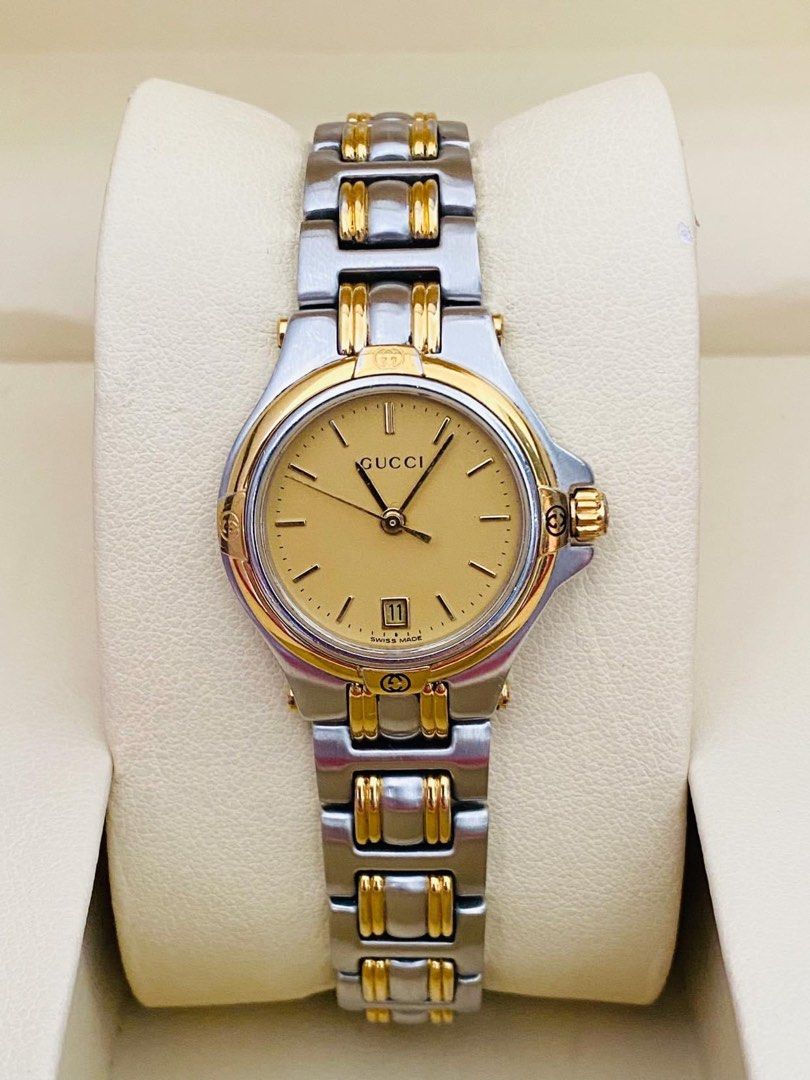 Gucci 9040L Two tone Watch for Ladies
