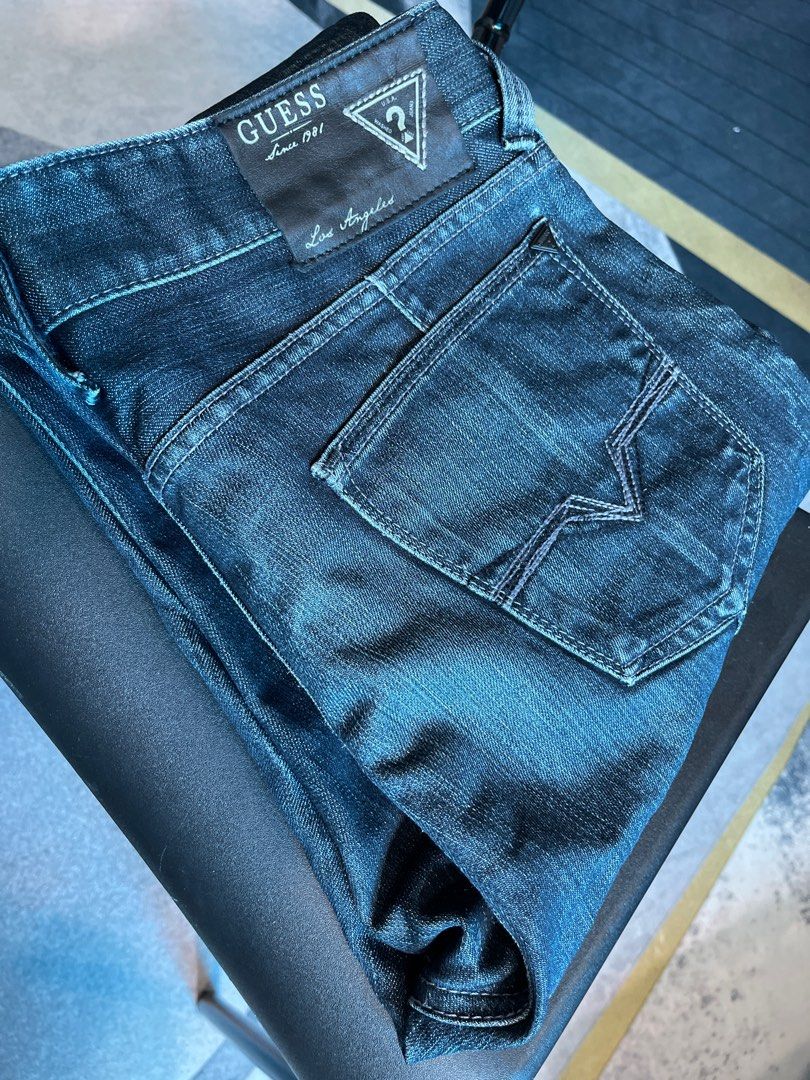 Jeans Guess Los Angeles Outlaw Regular Straight - Taille 48 Cm De Tour De Taille - Occasion Très Bon état