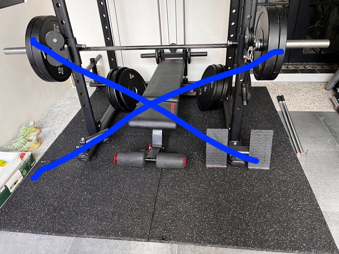 High density rubber mats 2 pcs. (Category: Exercise Mats) located in Quezon City. Submitted by junkstar2020 (Listing ID 1331060038, Image 1). Description: ₱2000 for 2 pcs. High Density Rubber Mat Each pc. has a 1x1 meter area and is 22mm thick NOTE: Gym equipment in pic not for sale .