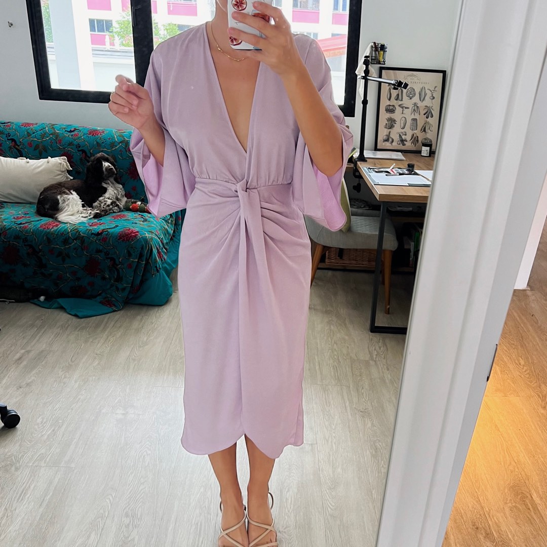 V neck dress hm cheap