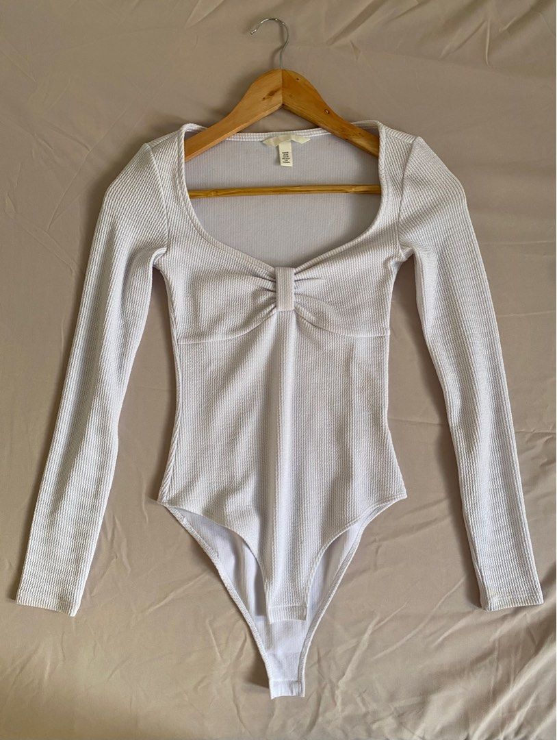 H&m white bodysuit store