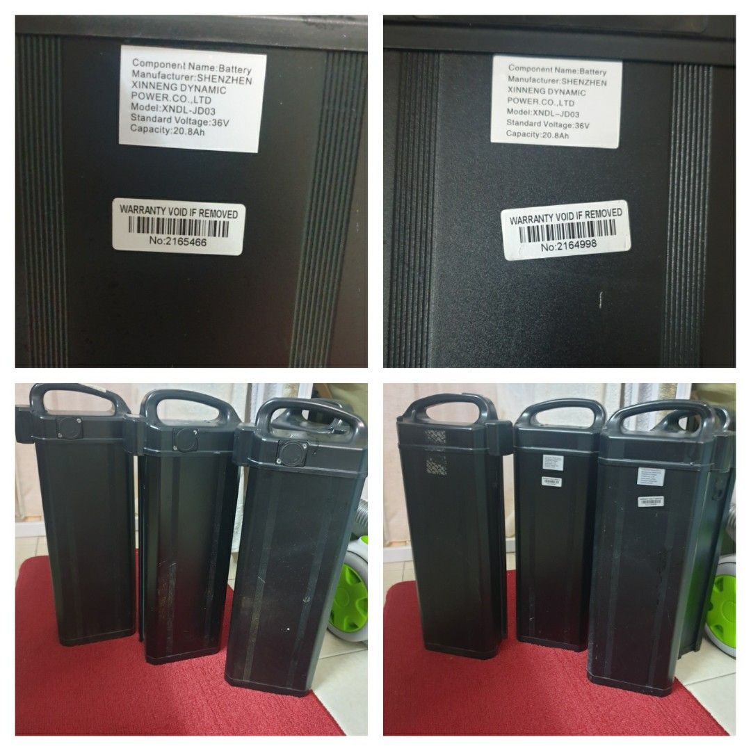 Max performance batt, Jimove MC ebike detachable battery 36V