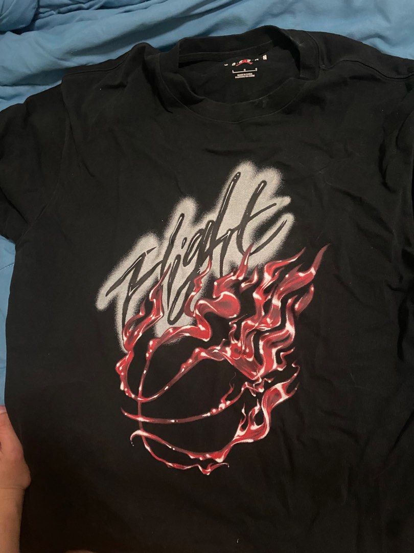 Jordan x Travis Scott Flight Graphic Black Tee, Men's