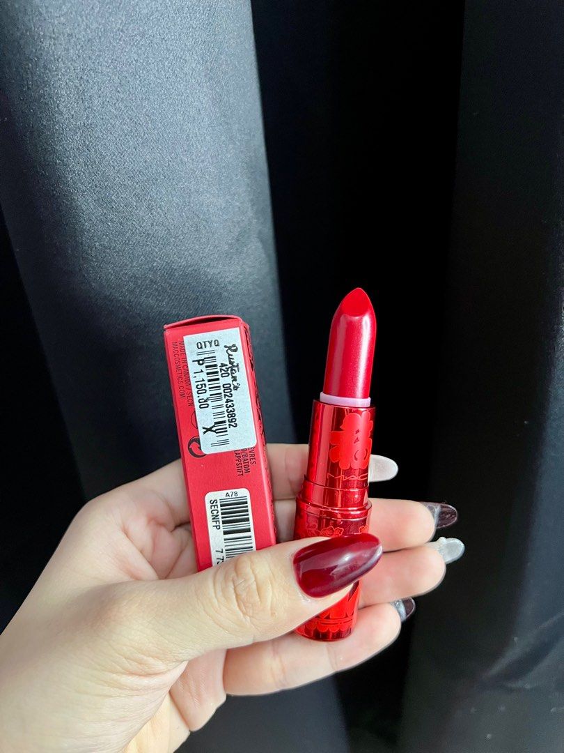 MAC Lucky Red Collection Lipstick (Category: Makeup) located in Manila. Submitted by eljrementilla (Listing ID 1331199714, Image 1). Description: Lucky Red collection in the shades LUCKY IN LOVE and LOTUS LIGHT. I have one of each shade .