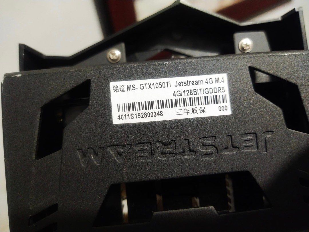 Maxsun Jetstream Tri-Fan Graphics Card (Category: Computer Parts) located in Manila. Submitted by reginejamito (Listing ID 1331105890, Image 3). Description: For sale: Maxsun Jetstream gtx1050ti 4gb 128bit DDR5 Tri-Fan Graphics Card‼️ 📣Php4,999 only 📌 Graphics card gtx1050ti 4gb 128bit ddr5 ✔️ With single 6pin ✔️ Tri-FAN 📌 Warranty: 14 days 📍Location: Jeklogan Yuseco #GraphicsCard #VideoCard #TriFan #MaxsunJetstream.