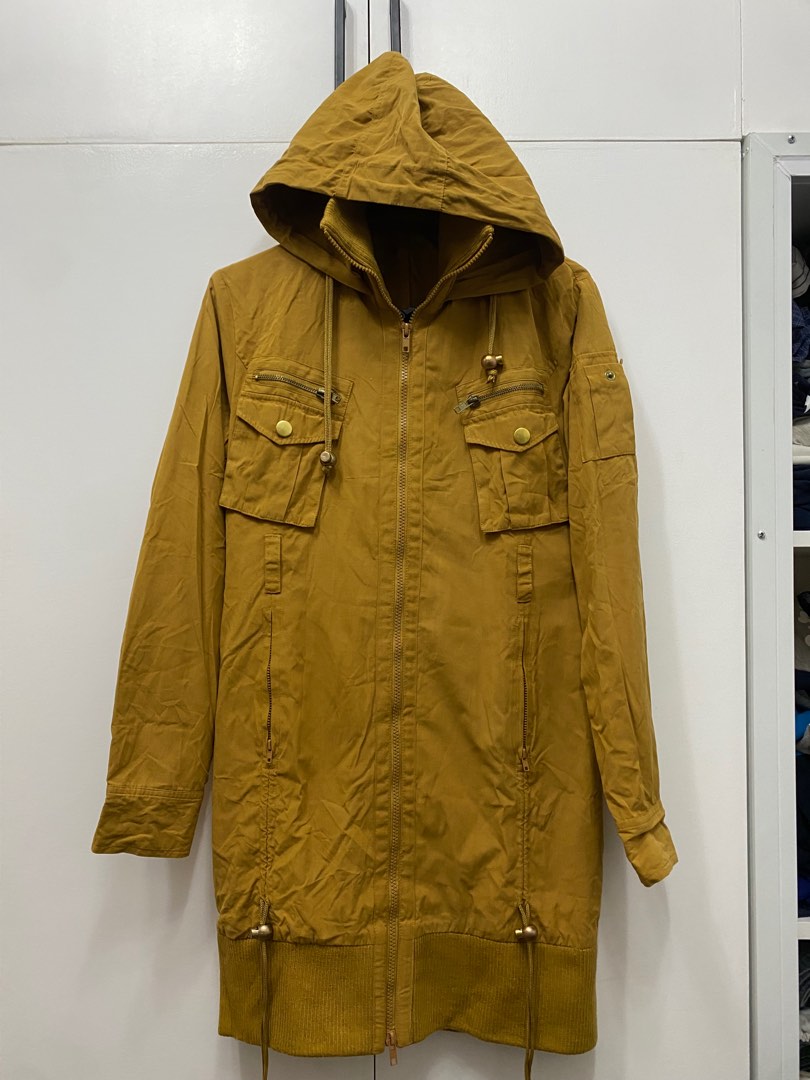 Yellow Long Embroidered Jacket
