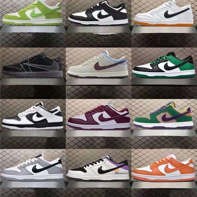 Nike Air Force 1 AF1 AJ Size 36 47 DUNK board shoes black and white jogging panda SB green apple men and women lightning hook sports running couple Men s Fashion Footwear Sneakers