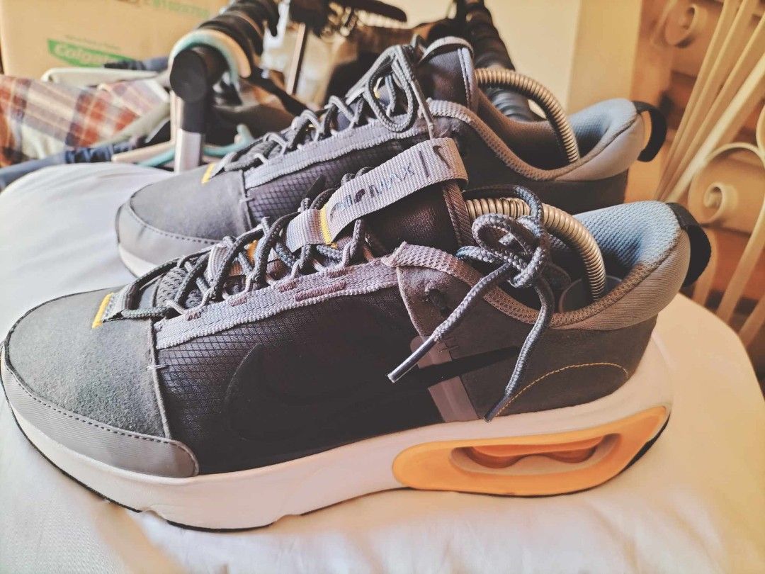 Nike Air Max Intrik Gray and Yellow (Category: Sneakers) located in Marikina City. Submitted by nisiag (Listing ID 1331086185, Image 1). Description: Size 8 US - 7 UK - 41 EUR - 26 CM - Bought from Japan / no box - Used a couple of times - Doesn't need major cleaning - Clean pair with no flaws - Almost pass as new or excellent condition RFS: Decluttering Feel free to leave a message for more inquiries and pictures.