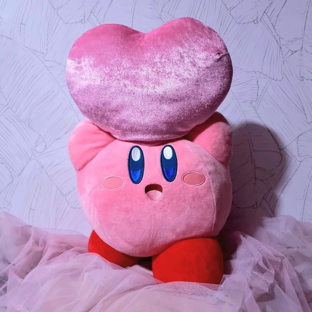 Nintendo Kirby Holding Heart Plush Hobbies Toys Toys Games on Carousell