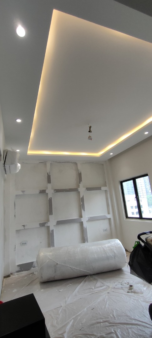 Designing Partition Wall|L-Box installation|Dry wall|Wall box up ...