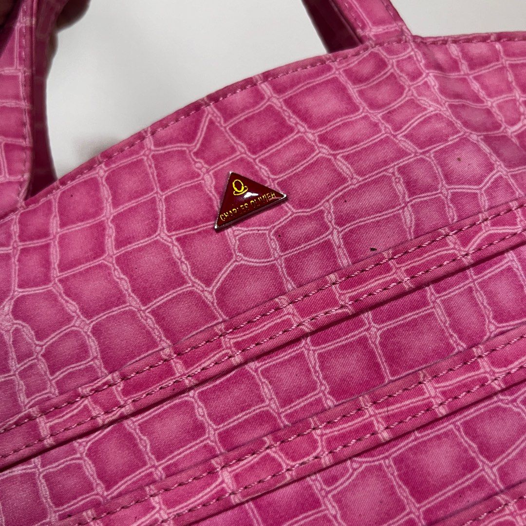 Pink Small Bag (Category: Purses & Pouches) located in Caloocan City. Submitted by _miumuse (Listing ID 1331088037, Image 3). Description: • Fabric not leather • Barbie core • Dimension: L10xHT6.5in.