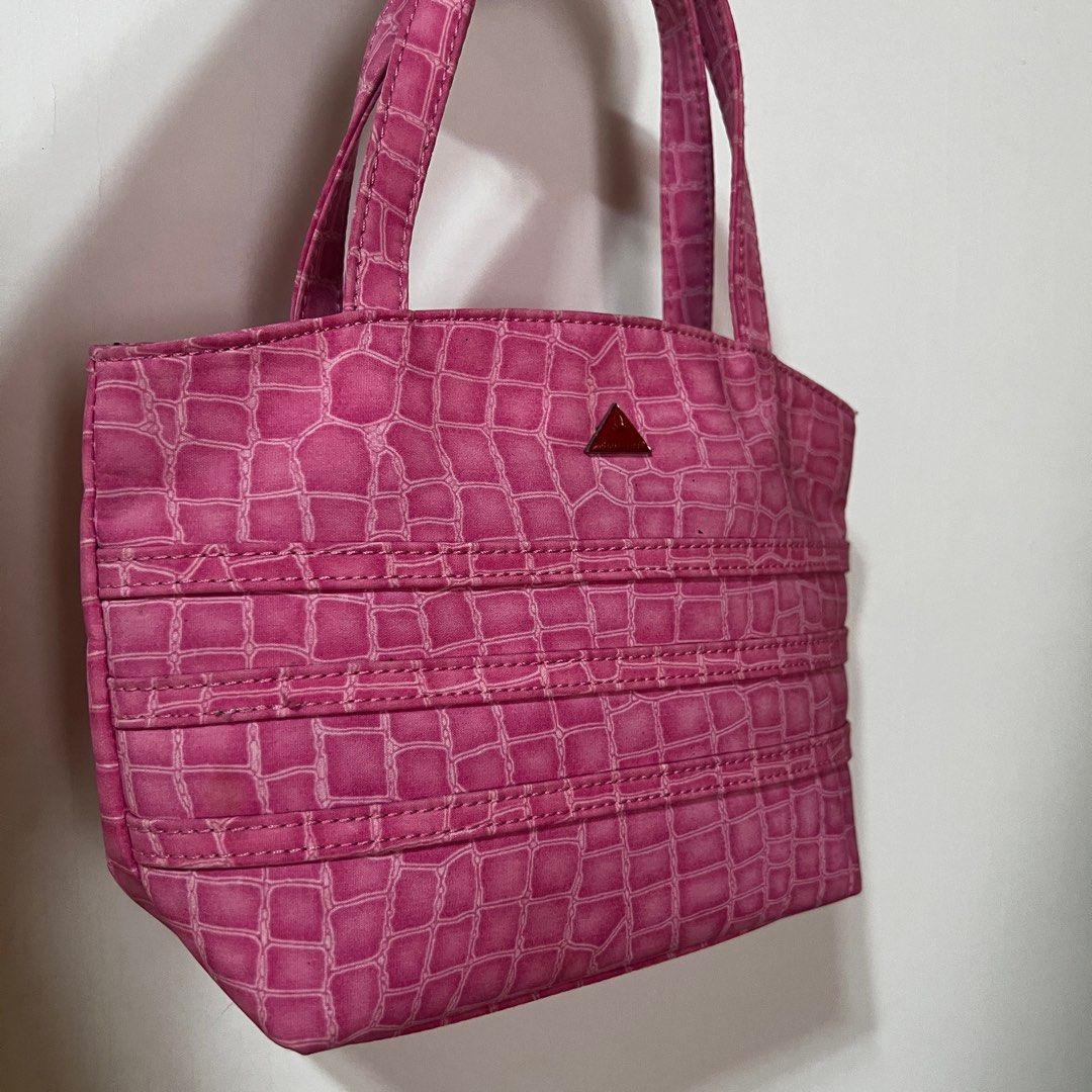 Pink Small Bag (Category: Purses & Pouches) located in Caloocan City. Submitted by _miumuse (Listing ID 1331088037, Image 2). Description: • Fabric not leather • Barbie core • Dimension: L10xHT6.5in.