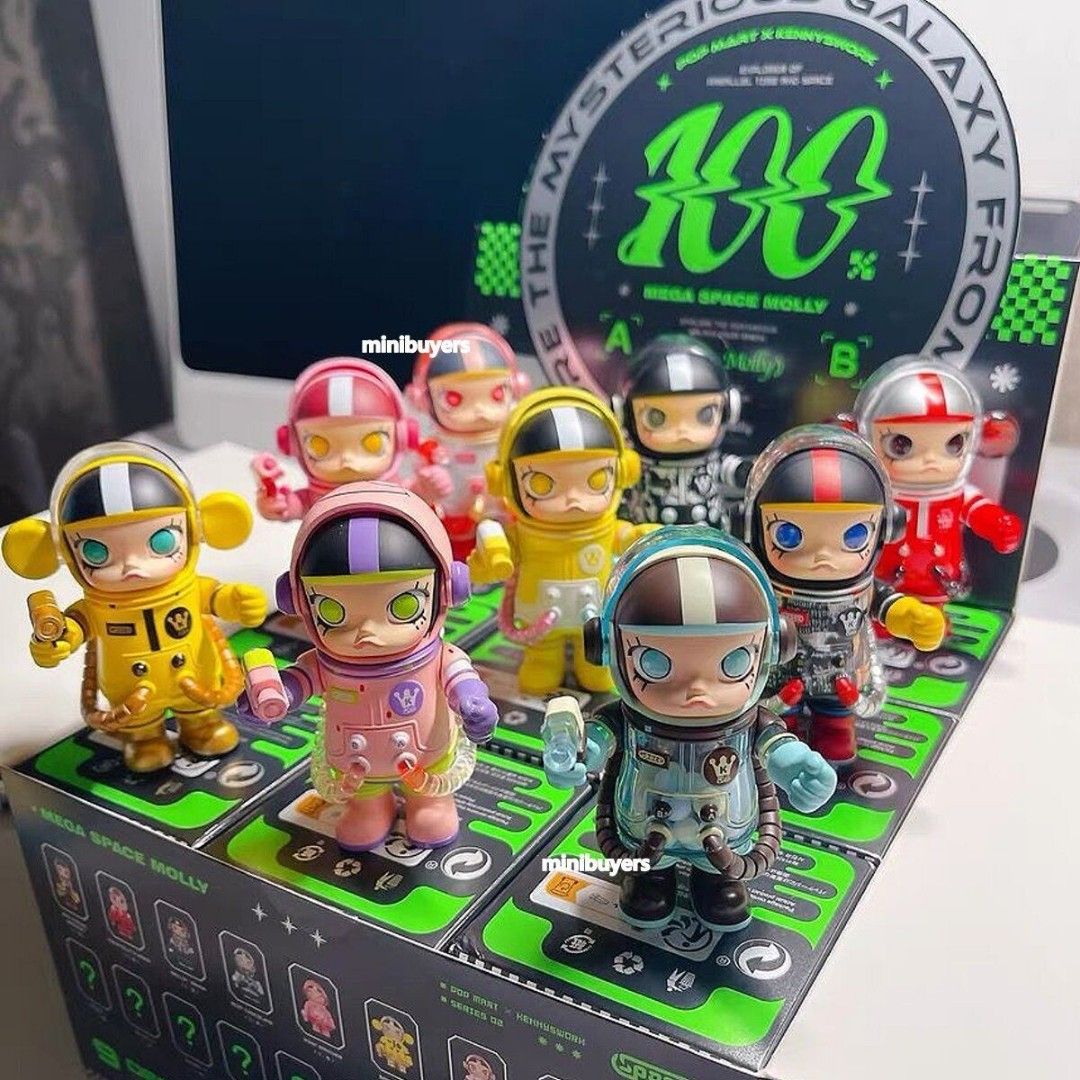 Pop mart Space Molly series 2 100% (Category: Designer & Blind Box Toys) located in Manila. Submitted by solefindsphilippines (Listing ID 1331151992, Image 3). Description: Pop mart Space Molly series 2 100% Characters: Meilin panda Jean michel basquiat Mint chocolate Pink panther Patrick star Heartbert Coca cola Banana Price: 8,799 per set only! ( AVAILABLE FOR PRE-ORDER) Brand new All of our items are 100% Authentic/Legit/ Original How to Order