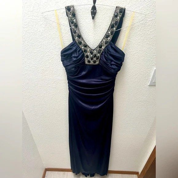 Royal blue beaded evening gown (Category: Evening dresses & gowns) located in Quezon City. Submitted by StopNShop (Listing ID 1331157271, Image 2). Description: Us size 4 on tag Can fit small-medium With slight stretch Swipe to the last photo for actual pic when worn.