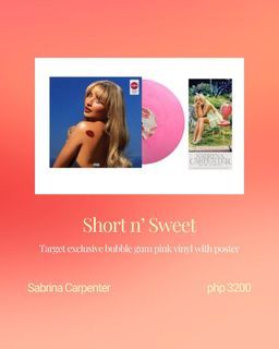 Sabrina Carpenter Vinyl Records